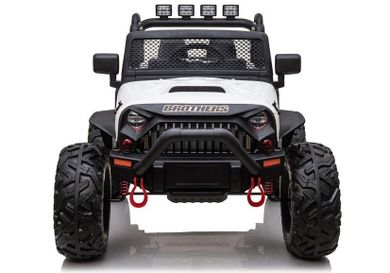 Lean Toys, Jeep JC666, pojazd na akumulator, biały