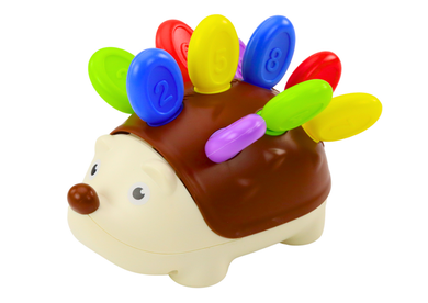 Lean Toys, jeżyk sensoryczny, patyczki, numerki kolorowe