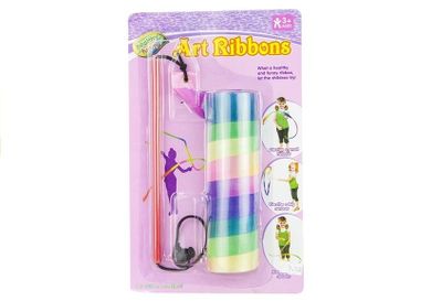 Lean Toys, kolorowe wstążki do tańca gimnastyki artystycznej, 121 cm