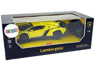 Lean Toys, Lamborghini, pojazd, zdalnie sterowany, żółty, 1:24