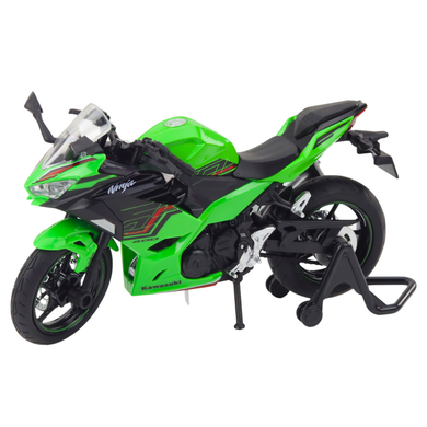 Lean Toys, motocykl, pojazd interaktywny, metalowy, zielony, 1:12
