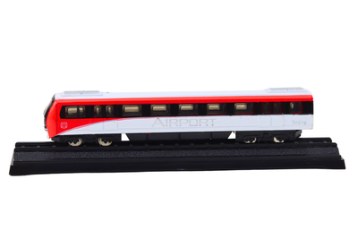 Lean Toys, pociąg, model metalowy, czerwono-biały, 1:48