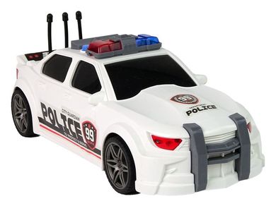 Lean Toys, policja, pojazd sportowy, 1:16, biały