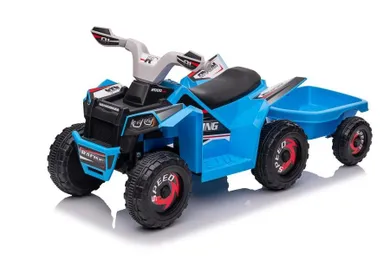Lean Toys, quad z przyczepą, pojazd na akumulator, niebieski, XMX630T
