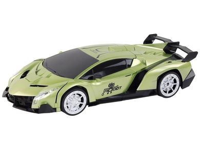 Lean Toys, samochód robot, transformer, sterowany gestami, zielony, 1:10
