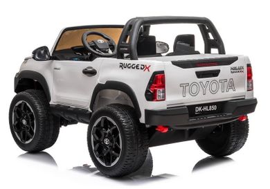 Lean Toys, Toyota Hilux, pojazd na akumulator, biały