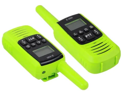 Lean Toys, walkie-talkie, zasięg 3 km, zielone