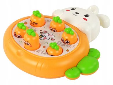 Lean Toys, Wyskakujące marchewki, gra zręcznościowa, królik