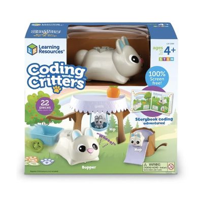 Learning Resources, Coding Critters, króliki Bopper i Hip, Hop, robot do nauki programowania dla dzieci