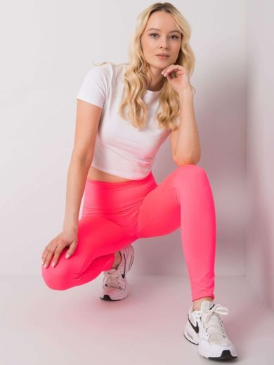 Legginsy damskie, różowe, Ex Moda