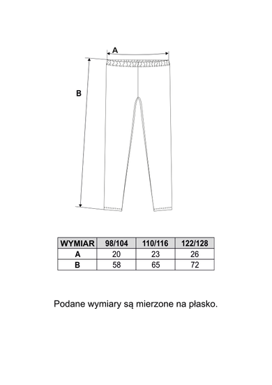 Legginsy dziecięce, czarne, Moraj