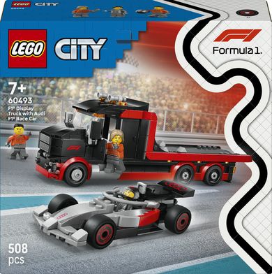 LEGO City, Ciężarówka F1 z bolidem Audi F1, 60493