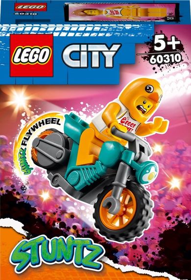 LEGO City, Motocykl kaskaderski z kurczakiem, 60310