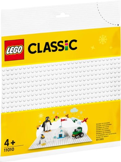 LEGO Classic, Biała płytka konstrukcyjna, 11010