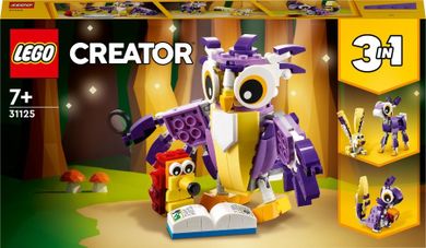 LEGO Creator 3w1, Fantastyczne leśne stworzenia, 31125