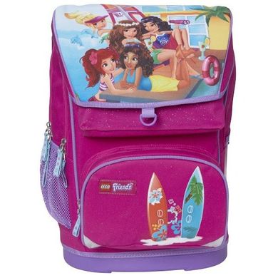 LEGO Friends, Beach House, plecak duży + worek, różowy