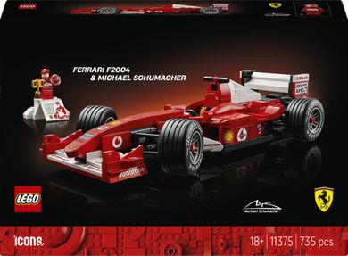 LEGO Icons, Ferrari F2004 i Michael Schumacher, 11375