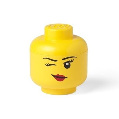 LEGO, mała głowa, dziewczynka, pojemnik do przechowywania
