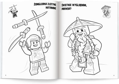 LEGO NINJAGO. Kolorowanka z naklejkami