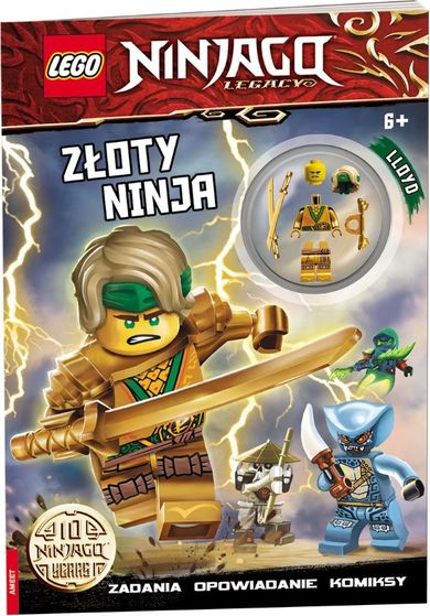 LEGO NINJAGO. Złoty Ninja. Zadania. Opowiadanie. Komiksy