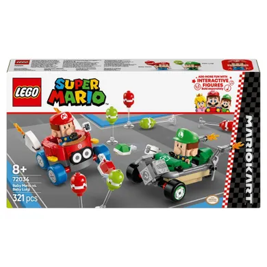 LEGO Super Mario, Mario Kart - Baby Mario kontra Baby Luigi, 72034