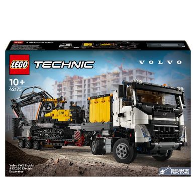LEGO Technic, Ciężarówka Volvo FMX i koparka EC230 Electric, 42175