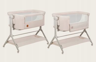 Lionelo, Leonie Plus, łóżeczko dostawne, beige sand