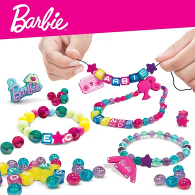 Lisciani, Barbie, torebka z koralikami do robienia biżuterii