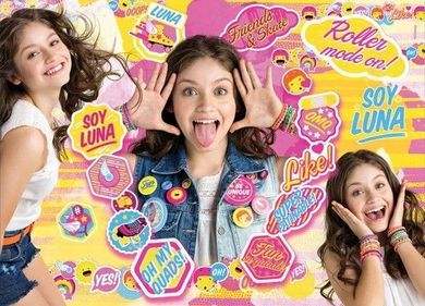 Lisciani, Soy Luna, wrotki, puzzle dwustronne maxi, 150 elementów