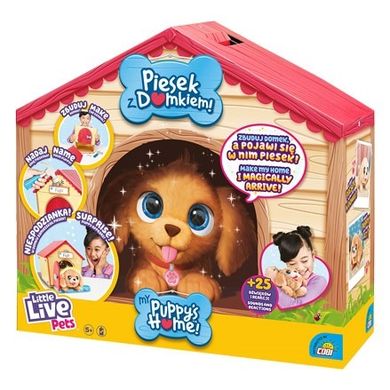 Little Live Pets, My Puppy's Home, Piesek z Domkiem, Kundelek, maskotka interaktywna