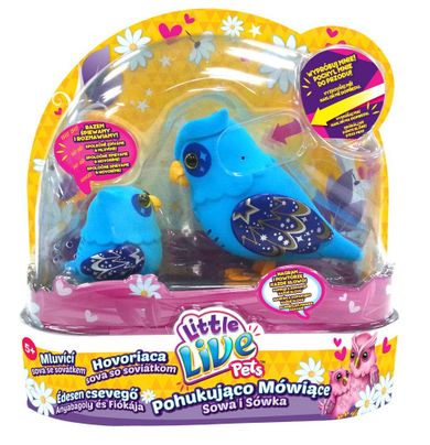 Little Live Pets, Sowa i sówka, gwiezdna rodzina, zabawka interaktywna