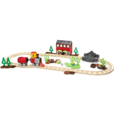Little Tikes, Pociąg parowy, klocki wafle, zestaw, 177 elementów