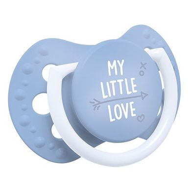 Lovi, My little love, smoczek dynamiczny, uspokajający, silikonowy, 0-2m, 2 szt., niebieski