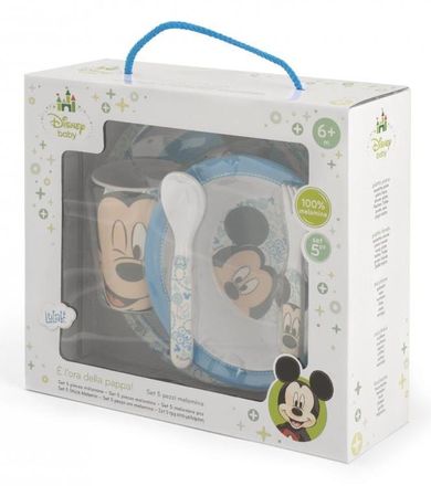 Lulabi, Myszka Mickey, zestaw naczyń, 6m+