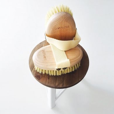 LullaLove, szczotka do masażu ciała na sucho, włókno tampico z agawy