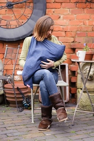 Mama Designs, chusta do karmienia, French