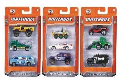 Matchbox, zestaw 3 autek