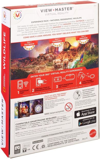 Mattel, View Master, Dzika przyroda, rozszerzenie