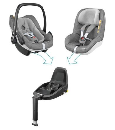 Maxi-Cosi, 2Way Pearl, siedzisko fotelika samochodowego, 9-18 kg, Concrete Grey