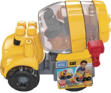 Mega Bloks, Betoniarka Cat, zestaw klocków, 9 elementów