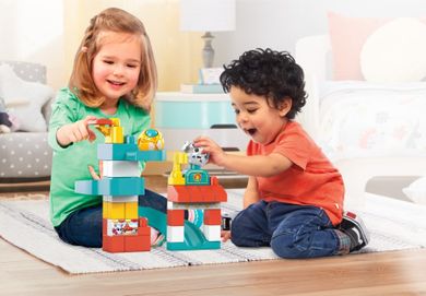 Mega Bloks, Klocki A kuku, Zjeżdżalnia i plac zabaw, zabawka dla maluchów