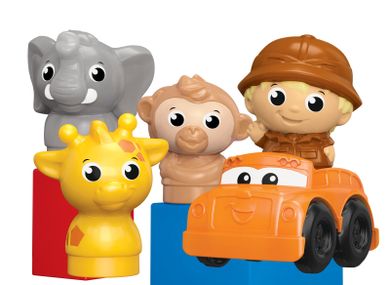 Mega Bloks, Safari, duże pudełko, klocki, 95 elementów
