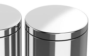 Meliconi, dwukomorowy kosz na śmieci do segregacji Ecolux 60 L, inox