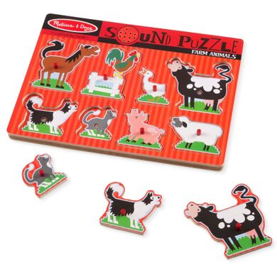 Melissa & Doug, Farma, puzzle dźwiękowe