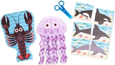 Melissa & Doug, książka z wycinankami i nożyczkami, Morskie życie