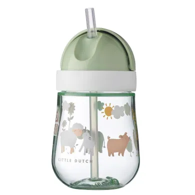 Mepal, Mio, Little Farm, kubek dziecięcy ze słomką, 9m+, 300 ml