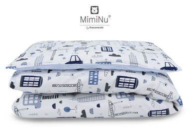 MimiNu, Pojazdy, 2-częściowy komplet pościeli, 100-135 cm