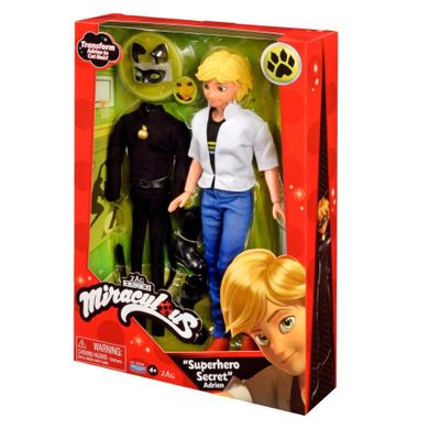 Miraculous: Biedronka i Czarny Kot, Adrien, lalka i strój Czarnego Kota