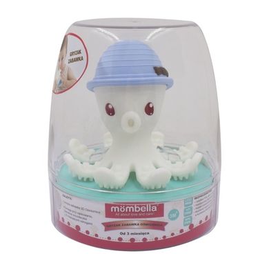 Mombella, Ośmiornica, gryzak, zabawka niemowlęca, Light Blue