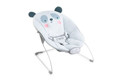MoMi, Glossy, leżaczek bujaczek z wibracją, panda, 0-6m